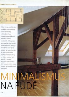 Minimalismus na půdě, Dům & Byt, 2002,